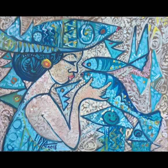 Other - Original acrylic painting on canvas,  16”x20”